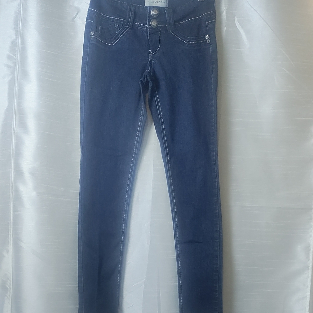 Rewind Blue Skinny‎ Jeans Classic Denim